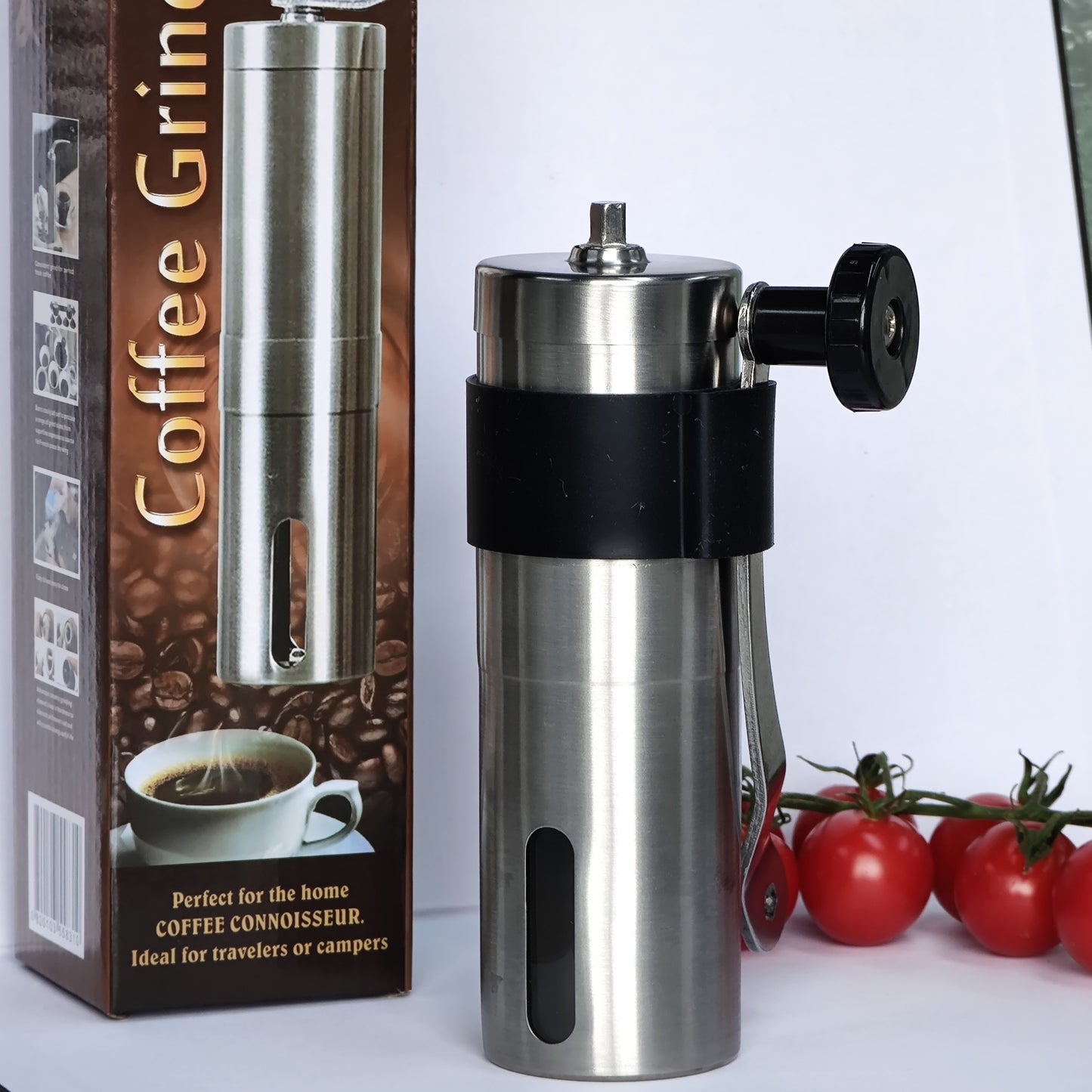 Stainless Steel Coffee Maker Burr Hand Portable