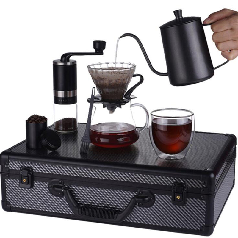 Alunimiun Case Coffee Dripper Set